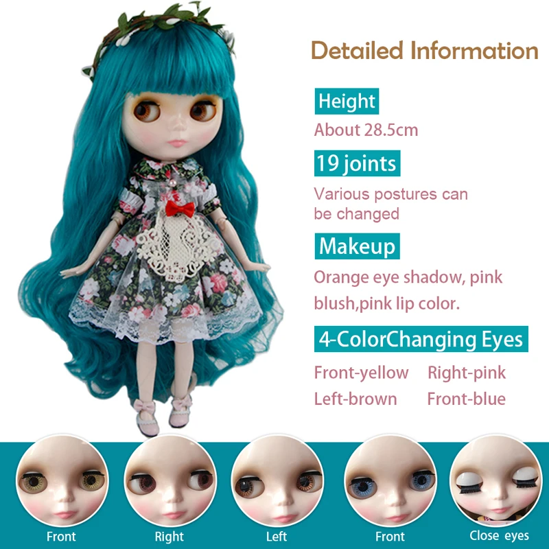 Neo Blyth кукла по индивидуальному заказу NBL блестящее лицо 1/6 OB24 BJD шариковая