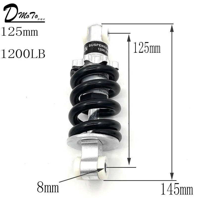 

100 мм 125 мм 150 мм 180 мм 190 мм 200 мм амортизатор задней подвески для 47cc 49CC super Minimoto ATV электрический скутер мини карманный велосипед