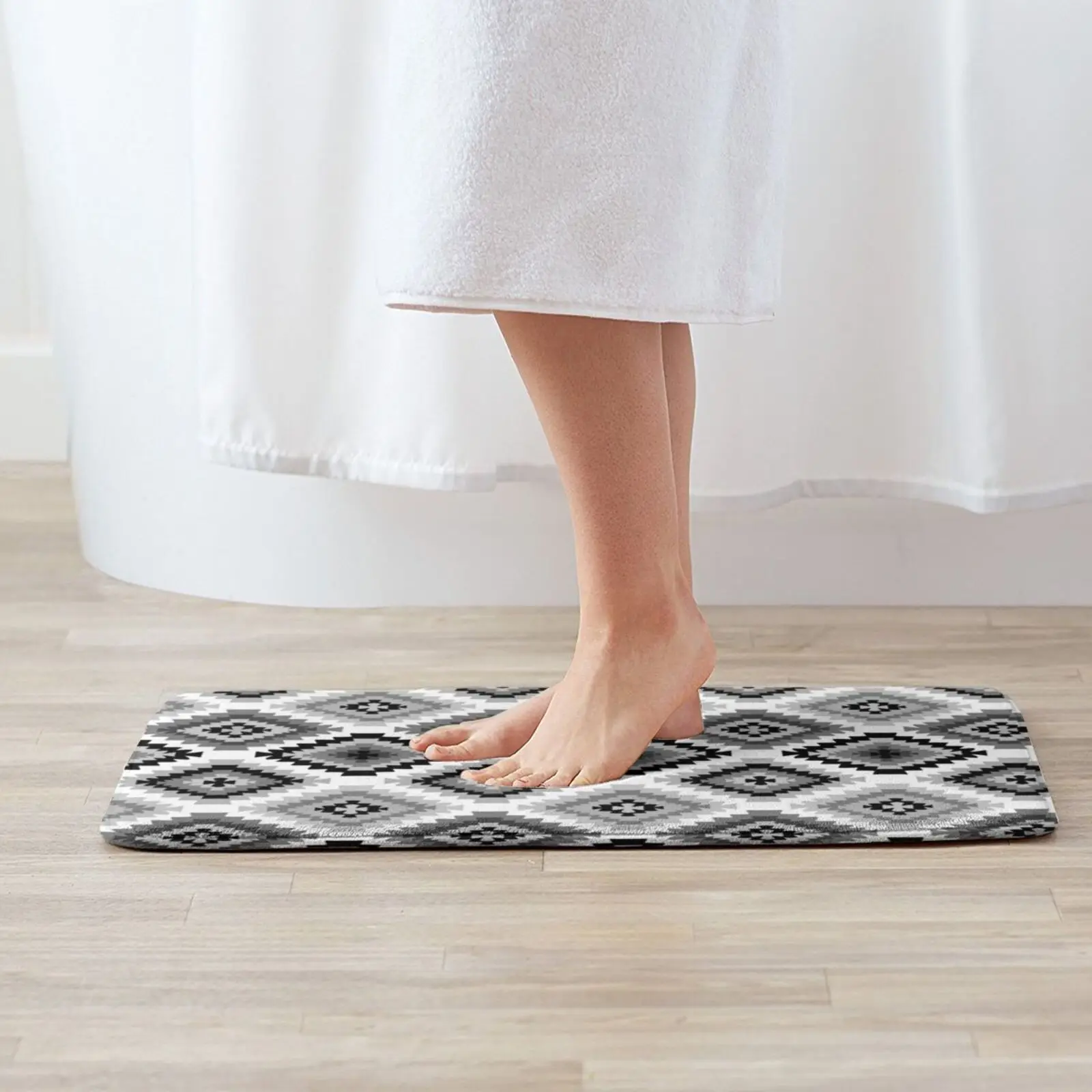 Bw Kilim с узором-принтом бохо классический синий земляной отключенный коврик для