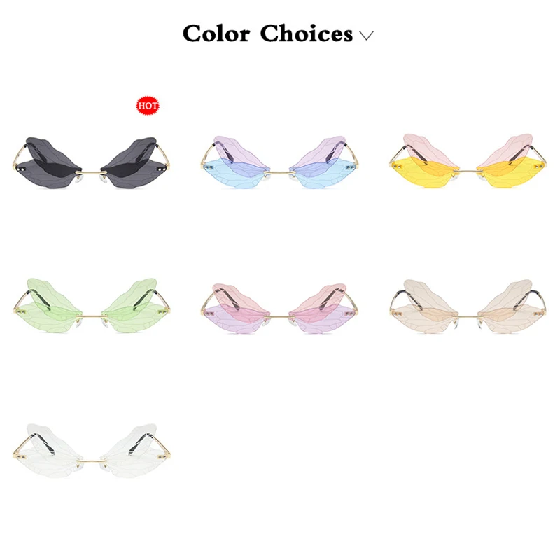 Zilead красочные Винтажные Солнцезащитные очки с крыльями стрекозы инновационные