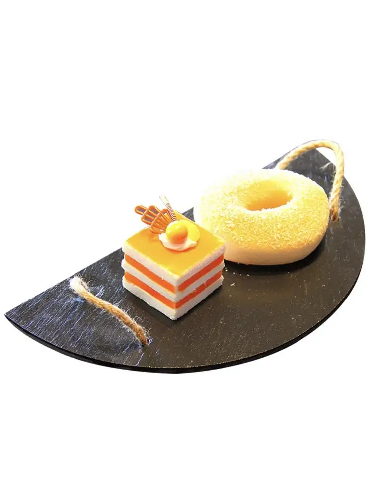 Натуральная пластина сланца сырная доска для гурманов сервировка блюдо торт