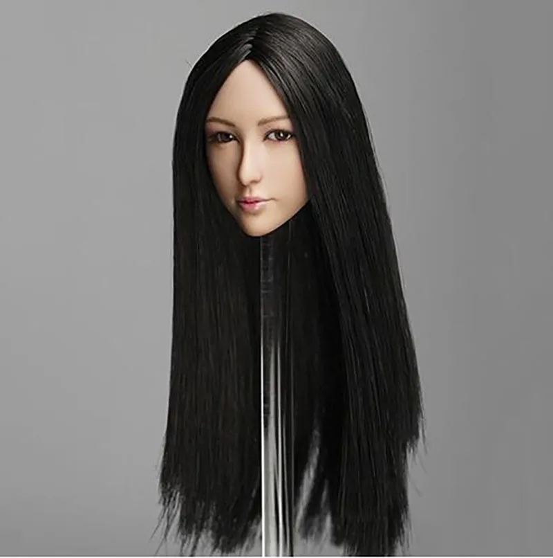 

QI AN TOYS 1/6 Scale Eye-moving Female Head Sculpture DR-008 C Fit 12" Female Soldier Action Figure Body In Stock