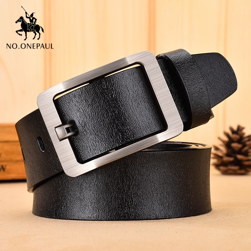 Ремень NO.ONEPAUL мужской из натуральной кожи модный роскошный брендовый пояс с