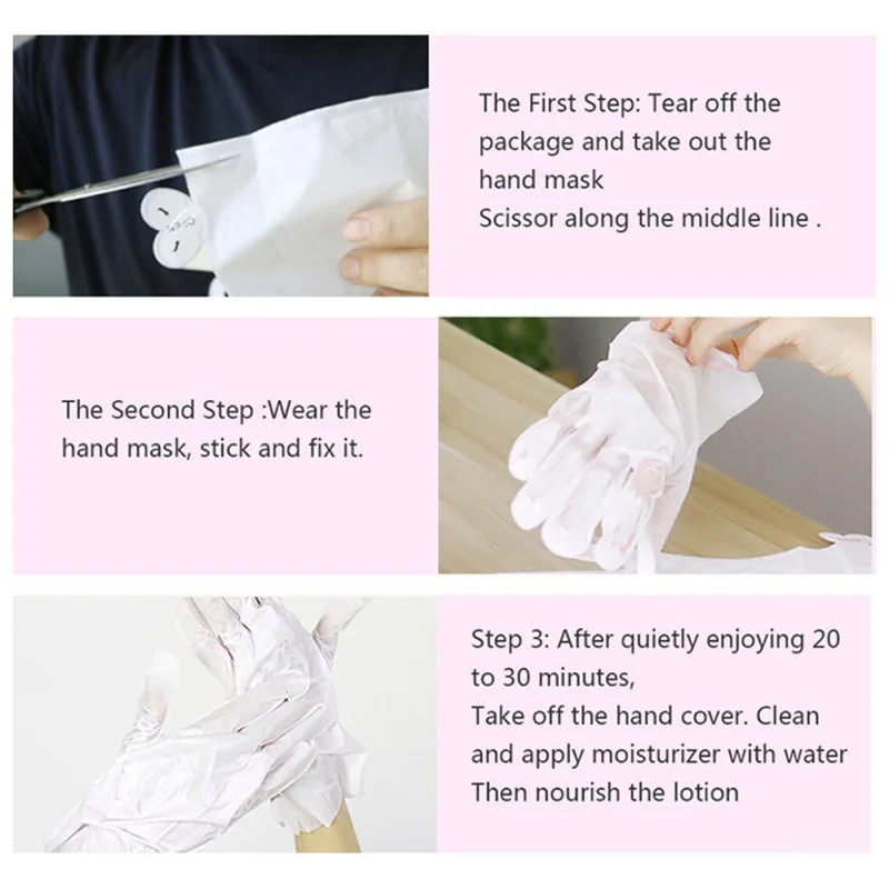

Rose Essence Hand Mask Moisturizing Dry Skin Mild Winter Nourishing Exfoliating Hand Care Mask Gloves