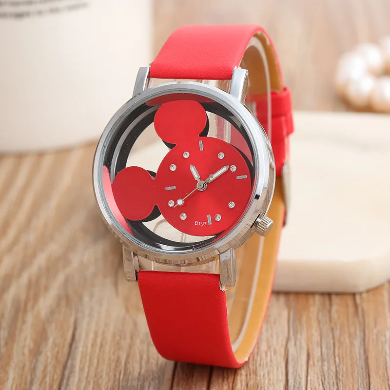 Женские часы с Микки Маусом из нержавеющей стали женские Relojes Mujer Montre Femme2019 Saati