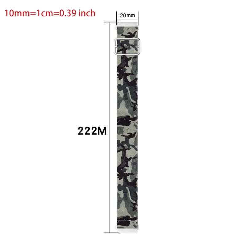 

Colorful Universal Nylon 20mm Watch Strap Band Strap Non-slip for Smart Watch Bracelet