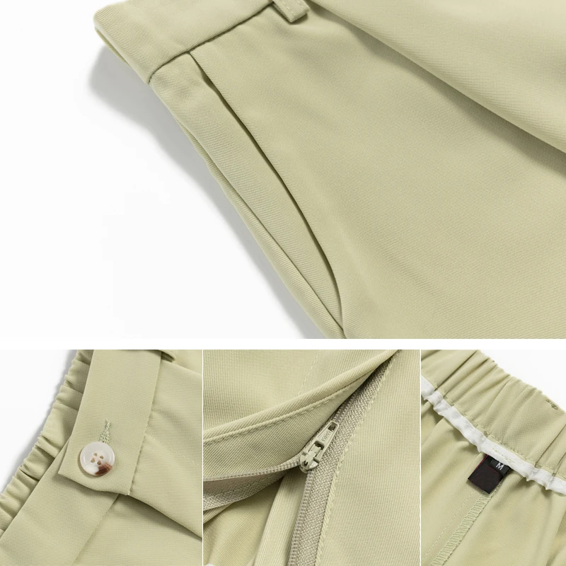 

2020 Summer formal short pant elastic high waist wide leg women's shorts korean style elegant loose suit trousers short mujer