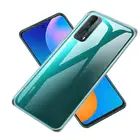 Прозрачный чехол из ТПУ для Huawei P smart 2021 Honor 30 20 Pro 20S 30S P40 Lite Mate 40 Pro Y7A Y6P Y5P Nova 8SE, прозрачная задняя крышка