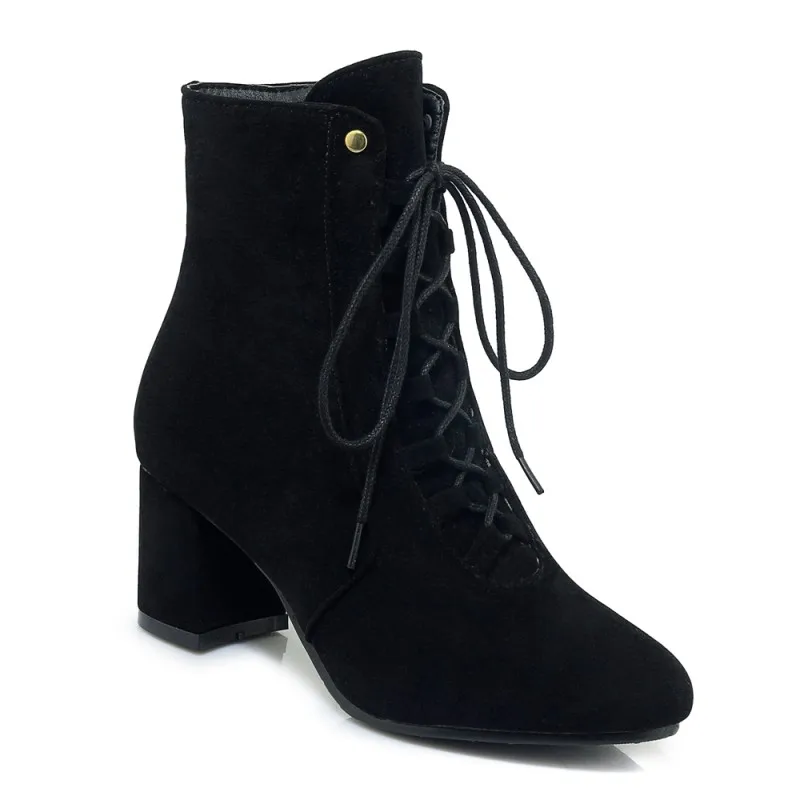 Большие размеры 9 10 11 17 ботинки женская обувь ботильоны для женщин женские с