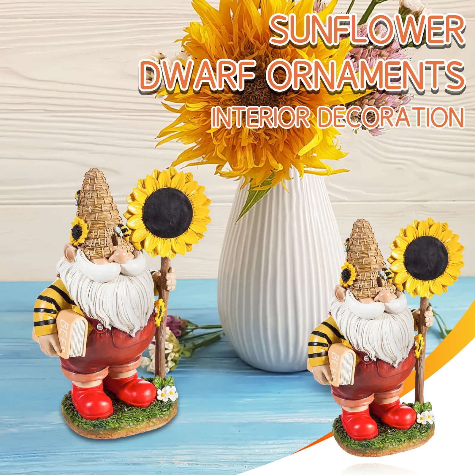 

New Fashion Decoration Bee Day Gifts Garden Resin Statue Decoration Decoration Dwarf Crafts Garden decoration