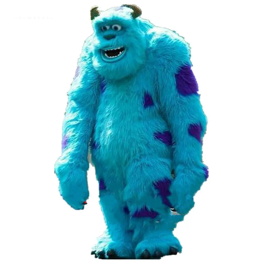 Костюм для вечеринки на день рождения синий длинный меховой флуоресцентный