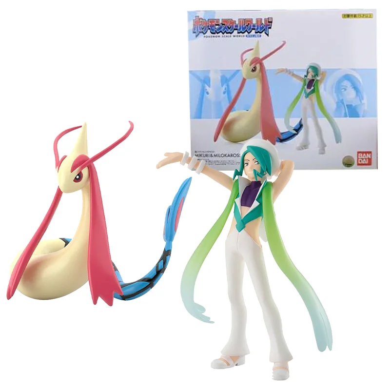 

Bandai Pokemon Anime Figures SCALE WORLD Hoenn Region Wallace Milotic Set Genuine Model Action Toy Figure Toys for Children