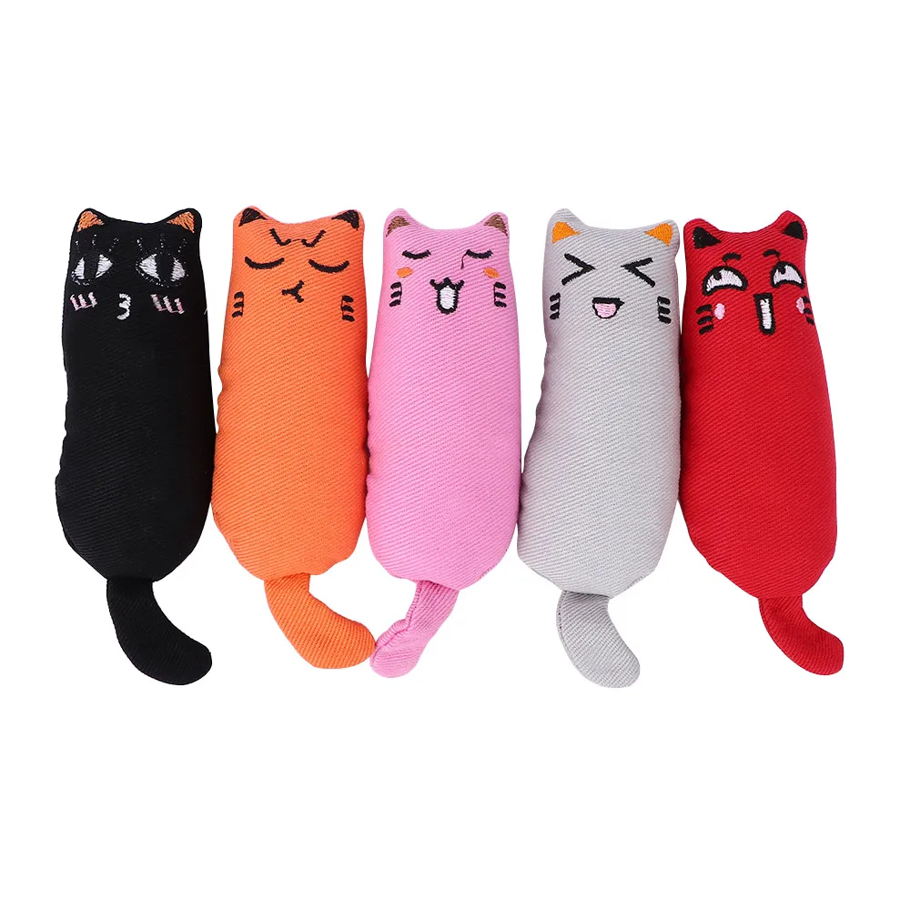 Милый интерактивный плюшевый Кот игрушка для питомца котенок жевательная