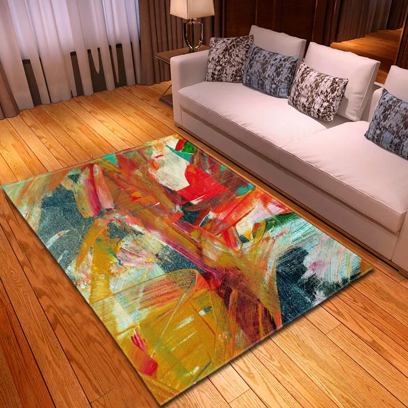 Скандинавские 3D коврики для масляной краски мягкие фланелевые Нескользящие