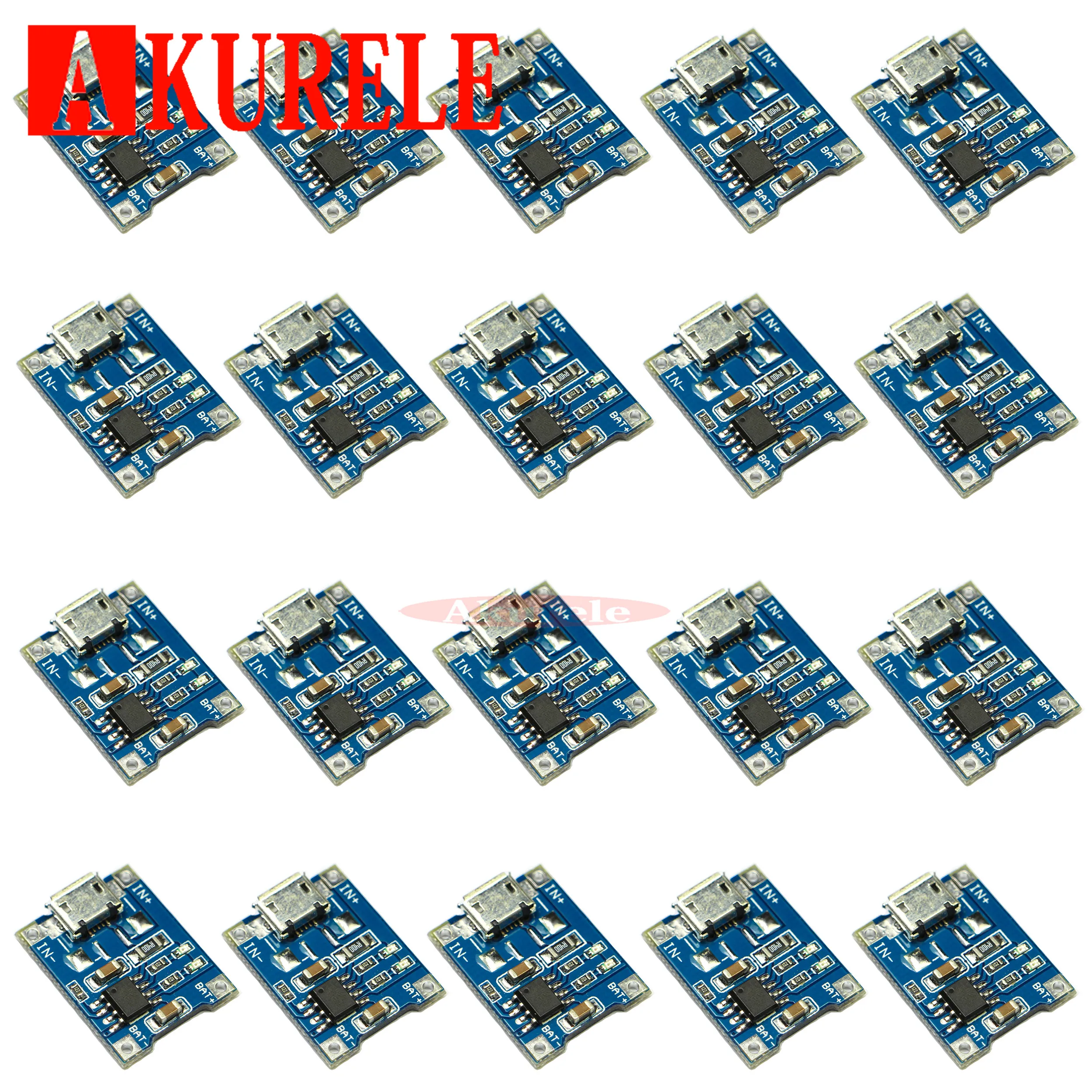 100 шт. TP4056 1A Lipo зарядное устройство плата Модуль литиевая батарея DIY микро порт