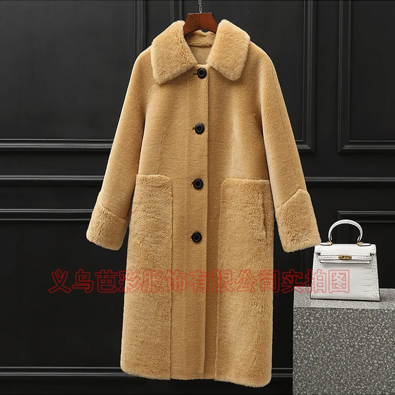 Женская куртка меховое пальто зимняя флисовая женское длинное женская