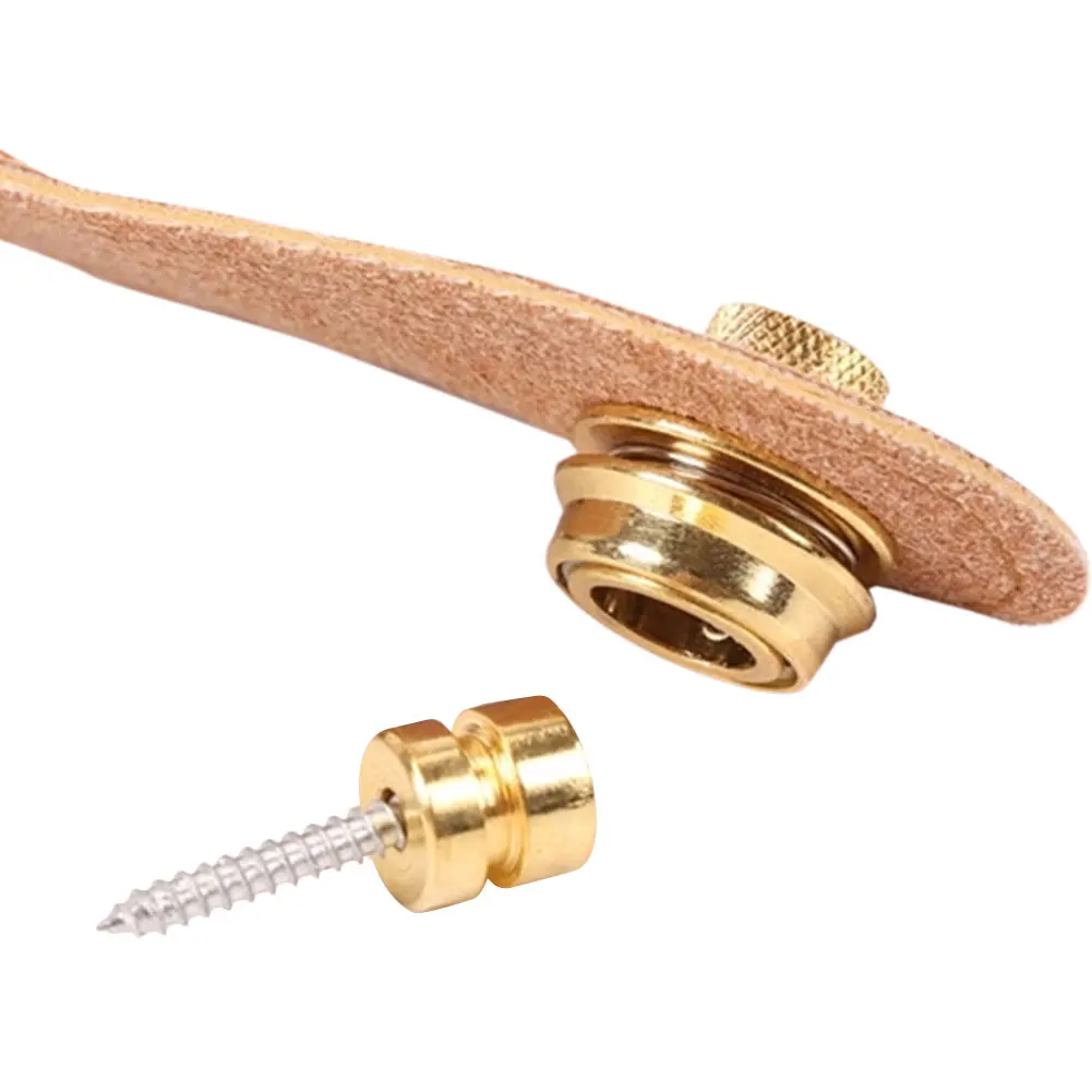 

Alloy Copper Electric Guitar Strap Lock Button Anti-slip Belt Locks Nails Musical Instruments Accessories for Bass Guitar