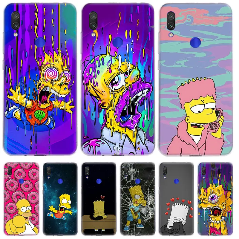 

Super Fun J-SIMPson-S Case For Redmi Note 10 Pro Max 8T 9S 10S 9A 9C 9 Power 8 7 7A 2021 Transparent Silicone Cover Coque