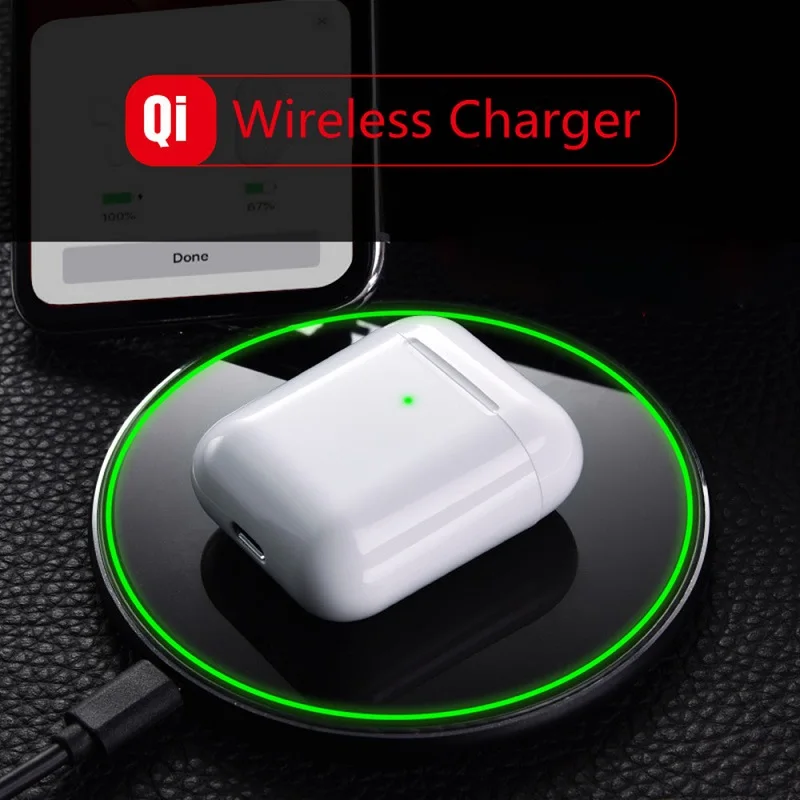 Беспроводные наушники i200 TWS 1:1 PK W1 Mini Pop up Bluetooth 5 0 беспроводные для зарядки Бас