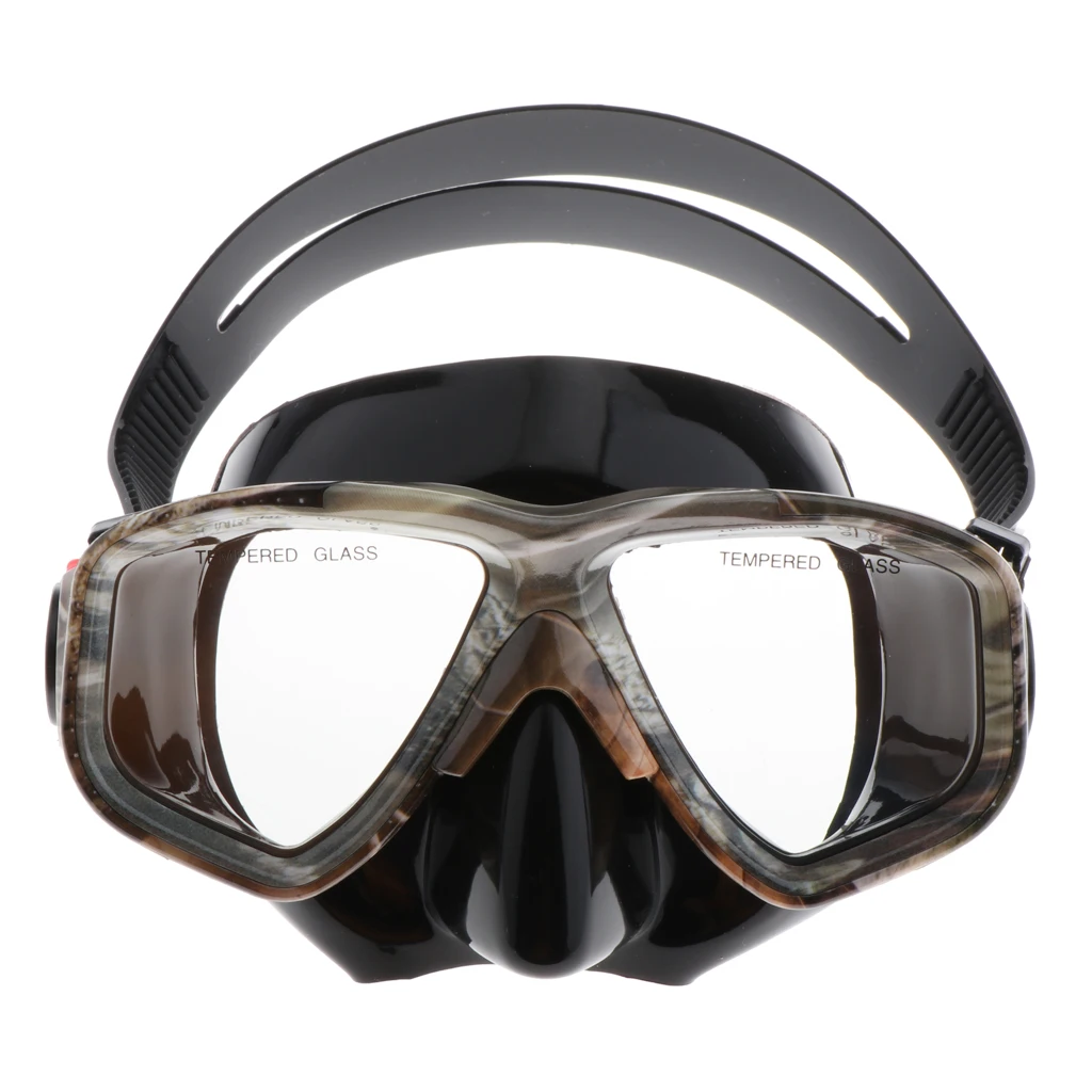 

Diving Goggles Adults Women Adjustable Swimming Snorkeling Eyewear Box Anti Fog Tempered Glass Dive Equipment