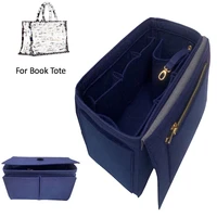 for book tote premium felt insert bag organizer makeup handbag organizer travel inner purse baby cosmetic bag handmade20 colors