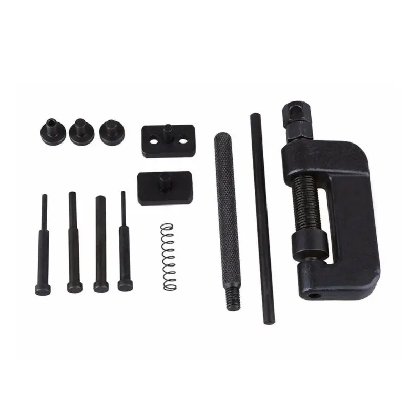 

Motorcycle Chain Demolition Tool Kit Bicycle Chain Removal Tools Chain Cutter Breaker Riveting Tool D0LB
