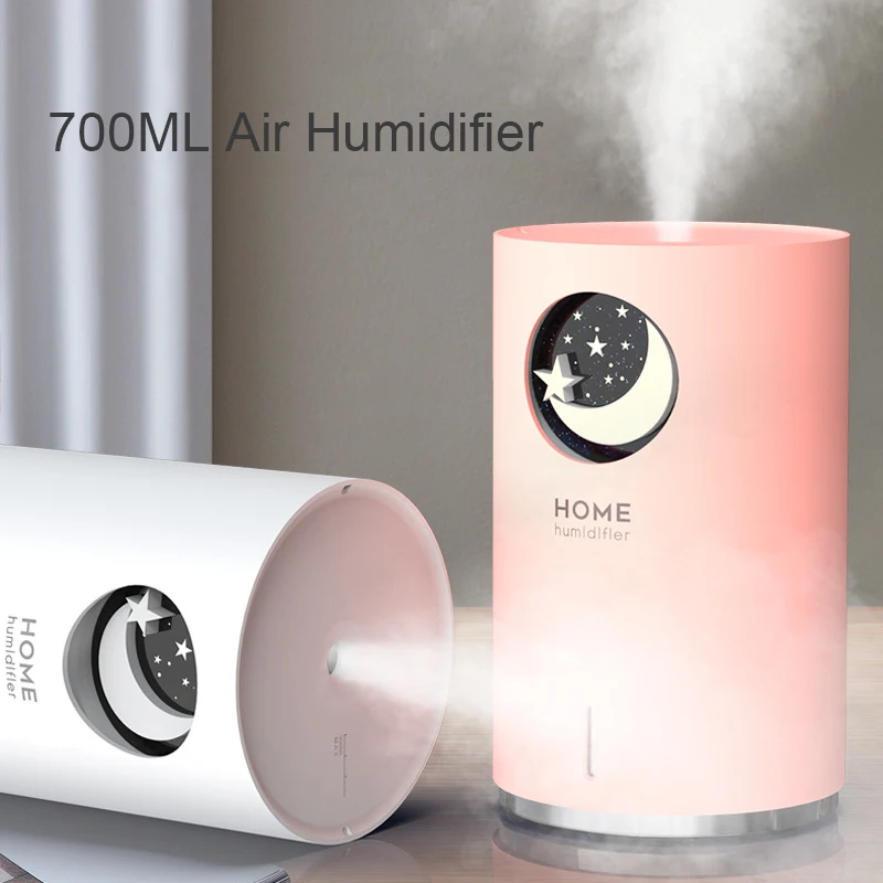 Ультразвуковой увлажнитель воздуха 700 мл с мультипликационным ароматизатором