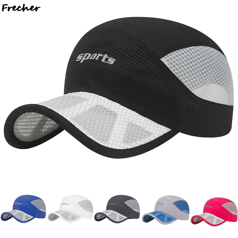 

Летняя быстросохнущая бейсбольная кепка 2022, зеркальная для мужчин, женщин, мужчин, сетчатый козырек, кепки-тракеры, уличная спортивная охла...