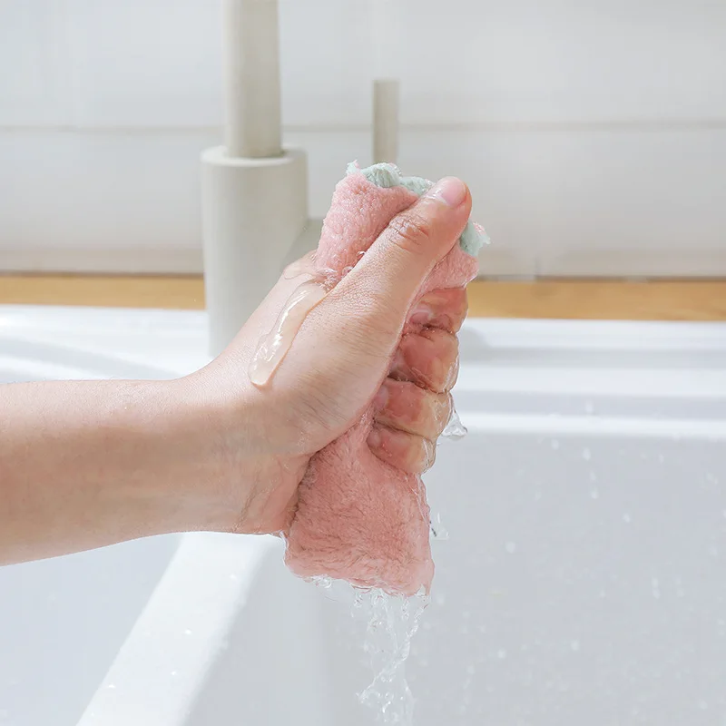 Распродажа дом Кухня впитывающее полотенце толстые двухслойные салфетки из