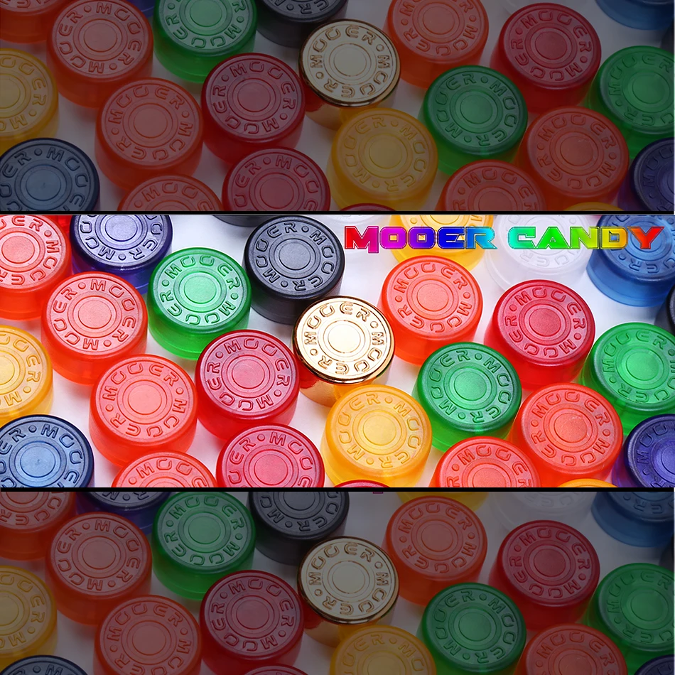 100 шт./компл. Mooer Topper Footswitch Toppers Candy Красочные пластиковые бамперы для гитары