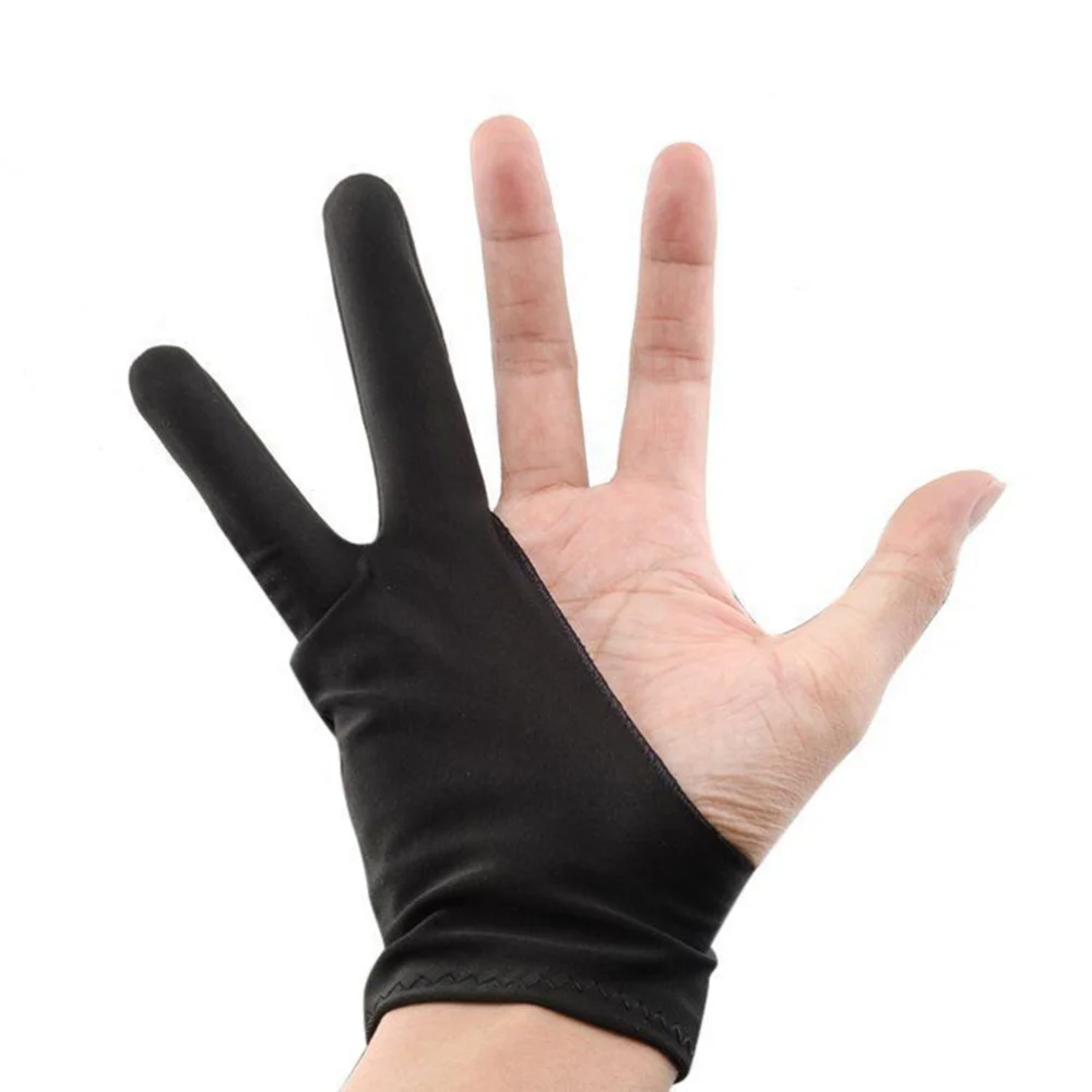 

2 pcs Drawing Glove Two Finger Art Oil Painting Prevent Dirty Sweatproof Glove for Artist Painter