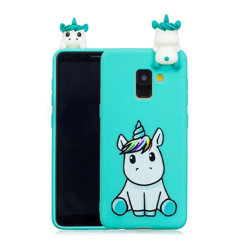 unicorn Милая панда, Единорог "," Сова "," Кошка "3D мягкий TPU чехол для samsung J4 J6 A6 A8 плюс A7 A10 A20 A30 A50 A10S A20S A30S A50S чехол Coque - Цвет: unicorn