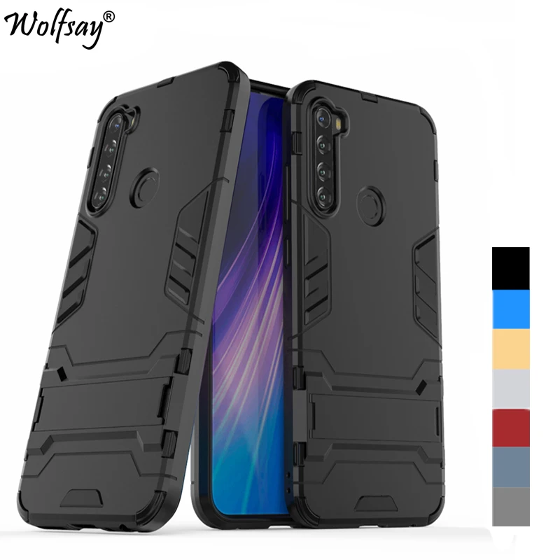 

For Cover Xiaomi Redmi Note 8T Case Shockproof Hybrid Stand Silicon Armor Back Case For Xiaomi Redmi Note 8T Cover Redmi Note 8T