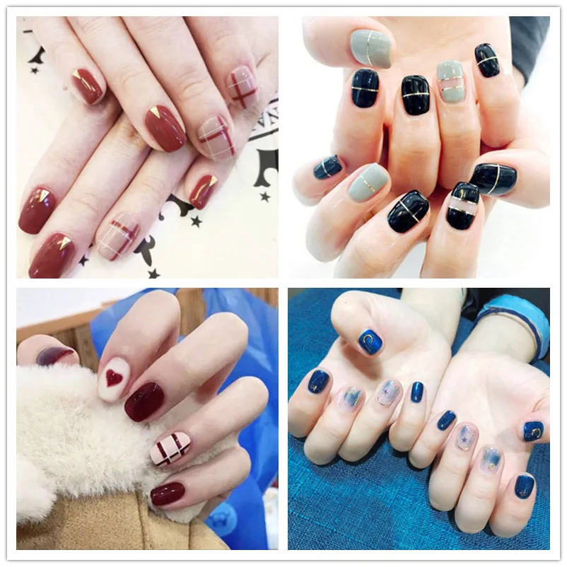 14 шт/Лист наклейки для ногтей Защита окружающей среды Водонепроницаемая