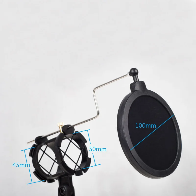 Настольный мини-микрофон со штативом и амортизирующим держателем для микрофона |