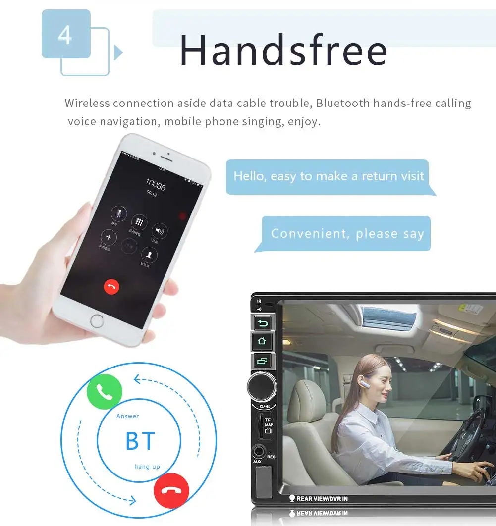 Android Автомагнитола 2 Din Авторадио gps навигация 2din универсальный мультимедийный