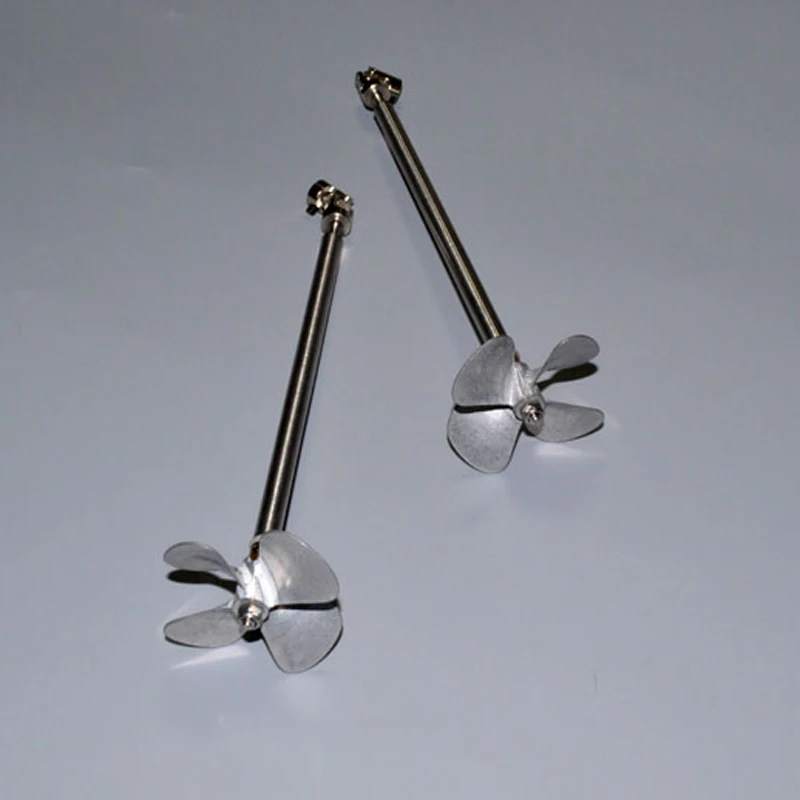 

1pair Stainless Steel Drive Flexible Shaft+Copper Paddle Fork+CW CCW 60mm 4-Blade Propeller+Universal Joint for RC Nest Boat
