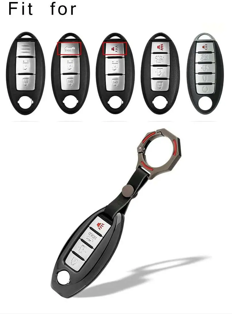 Чехол для автомобильного брелока из цинкового сплава Nissan Versa Maxima Rogue Armada Sentra Qashqai