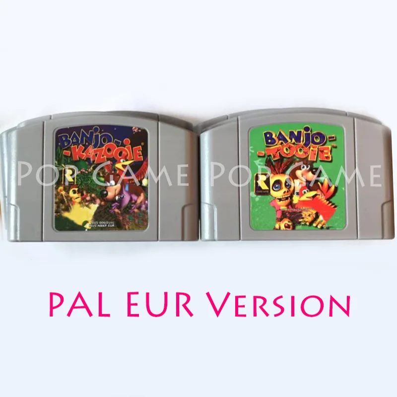 64 битная карточка Версии PAL для баньё казooie Tooie GoldenEye 007 Star Wars DK на английском