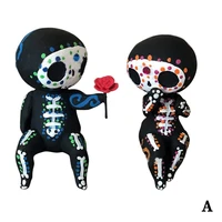 sugar skull couple statue crafts resin cute statue ornaments delivery accessories decor home skull resin flower g3c4