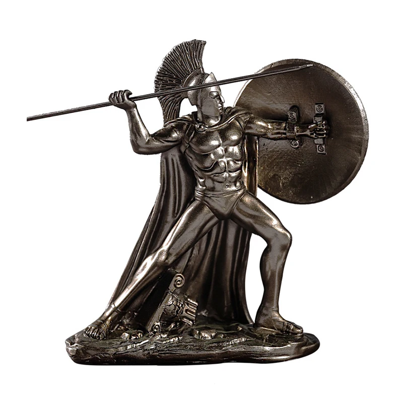 Ретро греческий бог войны спартанская скульптура ремесла Европейский стиль