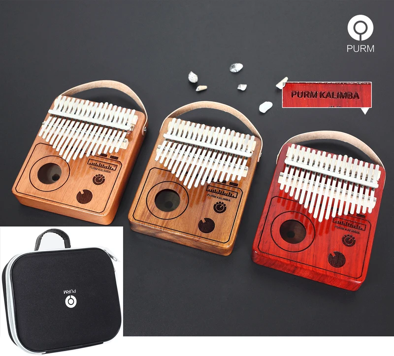 PURM Kalimba 17 клавиш пианино большой палец инструмент с Songbook тюнинговый молот evaprotector