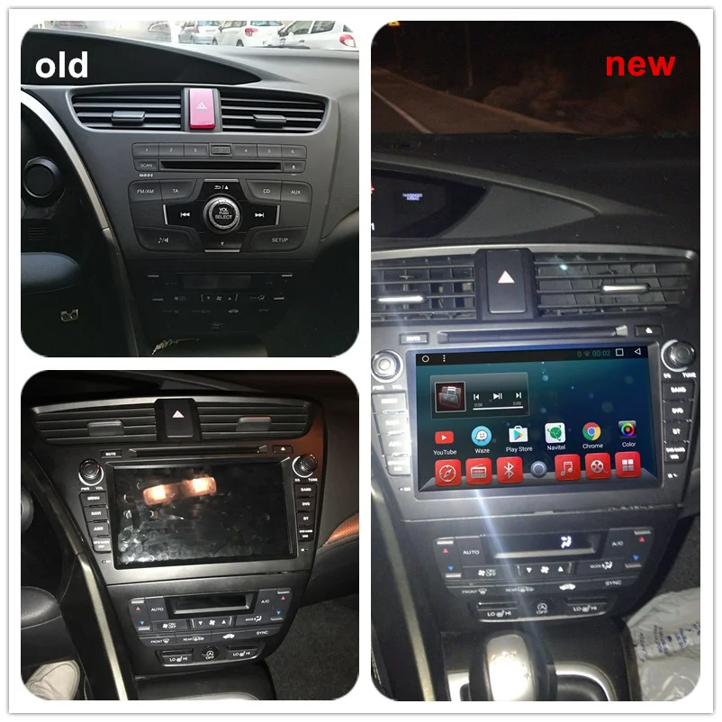 Автомагнитола с DVD плеером Android 9 0 для Honda Civic Hatchback 2013 + RDS GPS Glonass навигация аудио