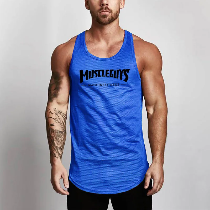 Mens Tank Tops Shirt Fitness Clothing Vest Sleeveless Cotton Man Canotte Bodybuilding Ropa Hombre Gym Top Clothes Wear | Мужская одежда