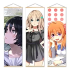 Холст для домашнего декора, стена геккана нозаки Куна, картины для творчества, милая аниме девушка из массива дерева, Висячие свитки, печатные картины, плакаты