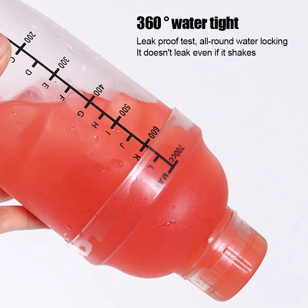 350/500/700/1000ml прозрачный шейкер Нержавеющая сталь смеситель для вина бара