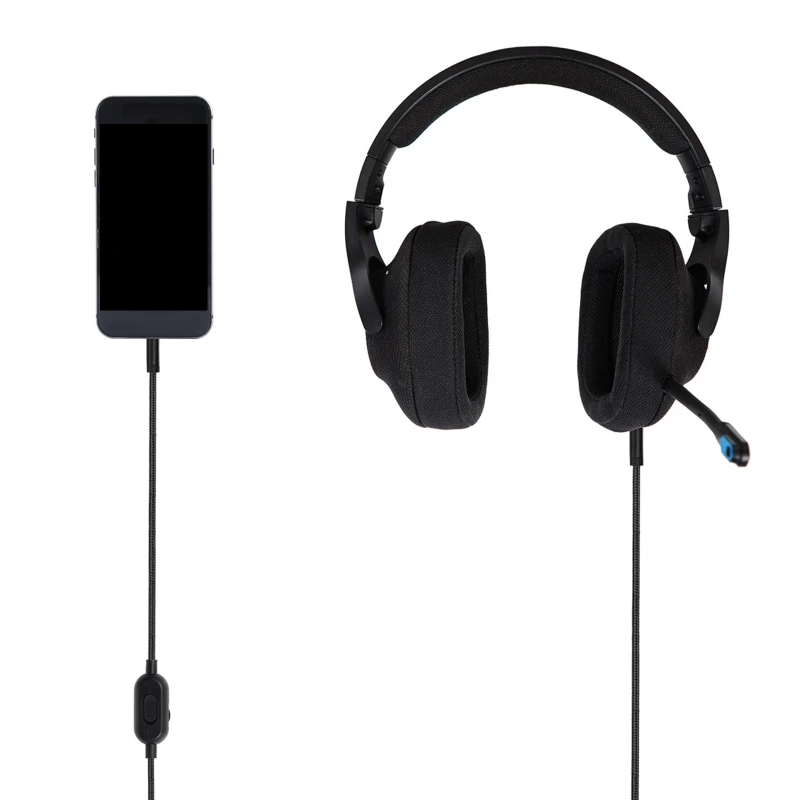 

Portable Headphone Cable Audio-Cord Line for Lo-gitech GPRO X G233 G433 HyperX Cloud Mix Cloud-Alpha Earphones Headset