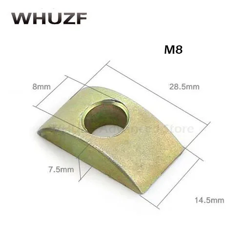 20 шт. гайки в форме полумесяца 8 мм отверстие соединительные фитинги |