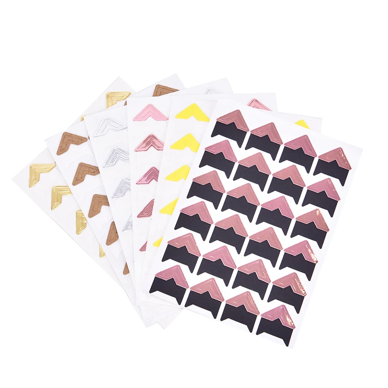 

120pcs Self-Adhesive Photo Frame Corner Sticker Craft Scrapbook Album Sweet