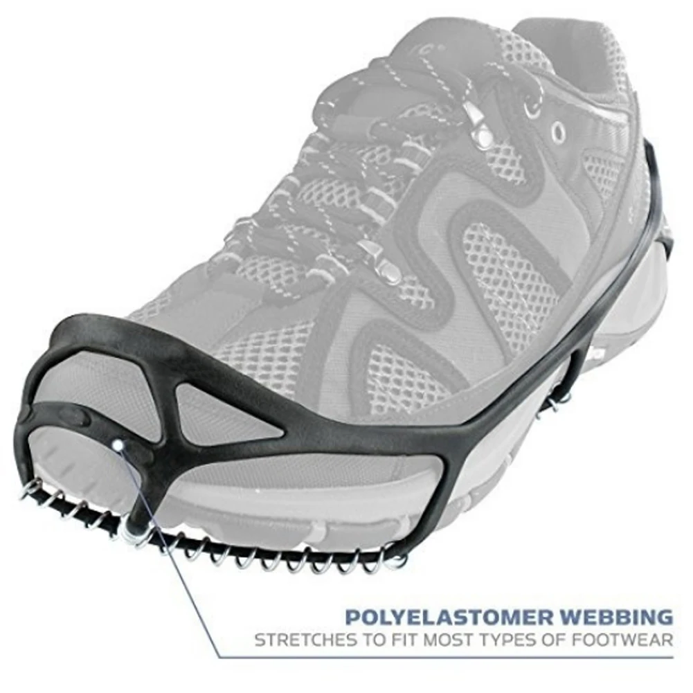 1Pair ice snow route camping Outdoor Sports Shoe Cover Non-slip Crampons Ice Grip Walk Traction Cleats ice Crampon Shoe Covers